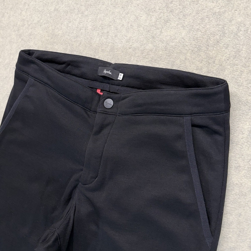 Rapha Transfer Trousers Mens XS Black Wool Blend Commuter Pants Cropped - Picture 2 of 10